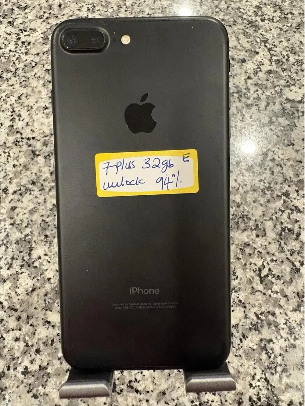Apple iPhone 7 Plus - 32 GB - Black(Unlocked) Battery Health 97% E
